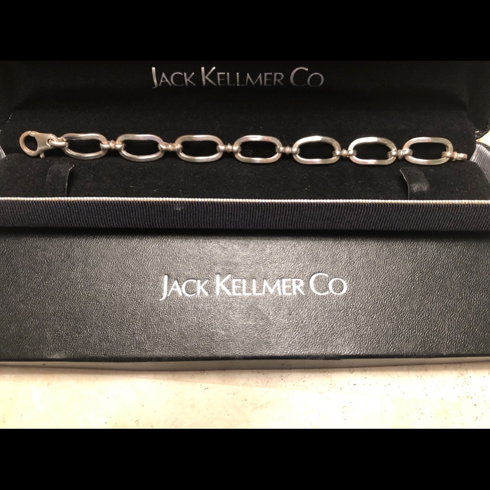 Like new Jack Kellmer silver link bracelet